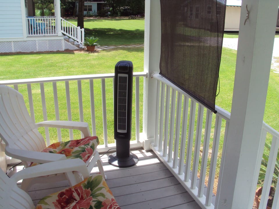 Sun Shade and Fan for outdoor living