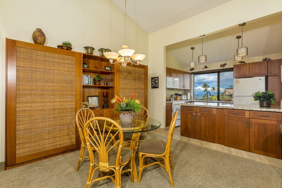 comfortable built in twin Murphy beds for extra guests