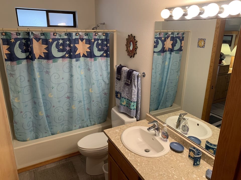 Downstairs bath.