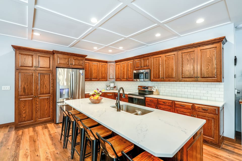 There is additional seating along the counter.