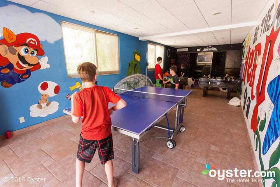 Onsite Teen play room - they also have a huge younger kids area (& daycare!)