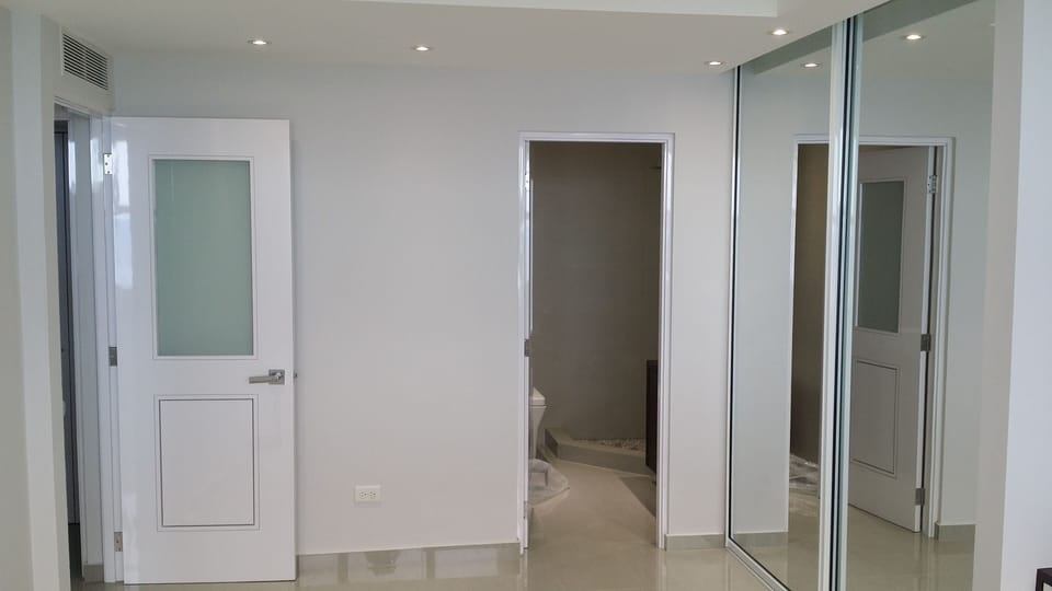 Inside the Master Bedroom looking into the master bathroom