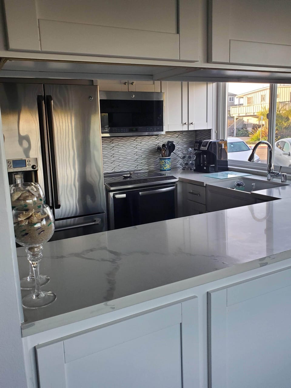 View of the ocean from your kitchen window.