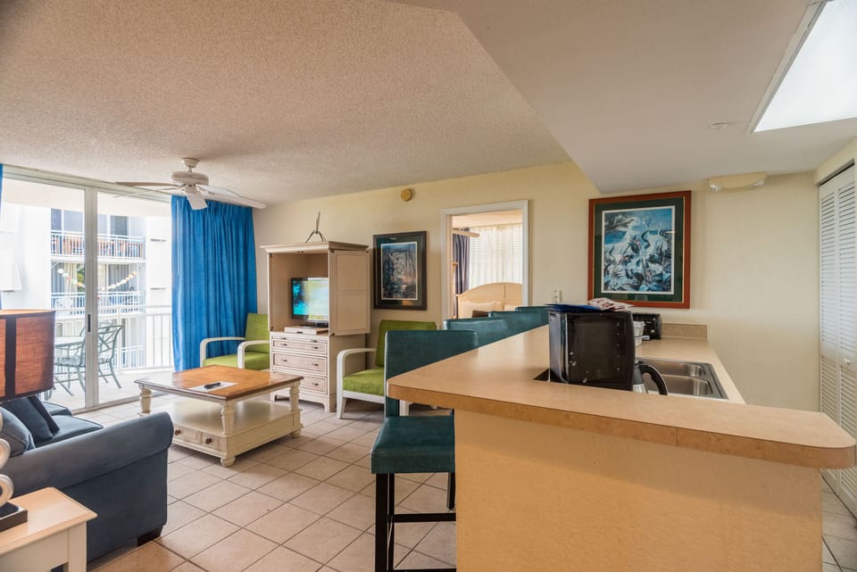 Living Area with Flat-Screen TV