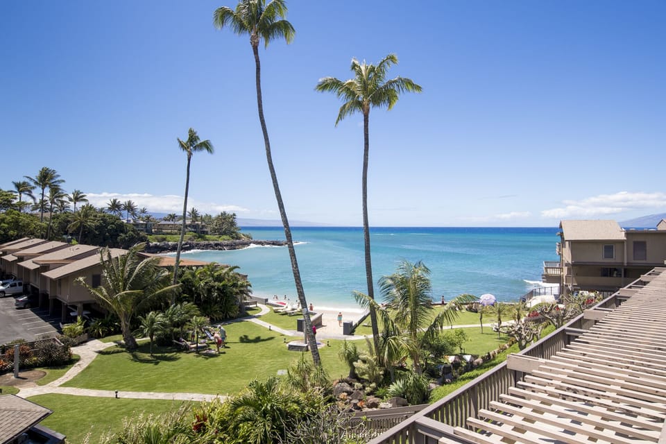 Stunning view from our upper lanai.