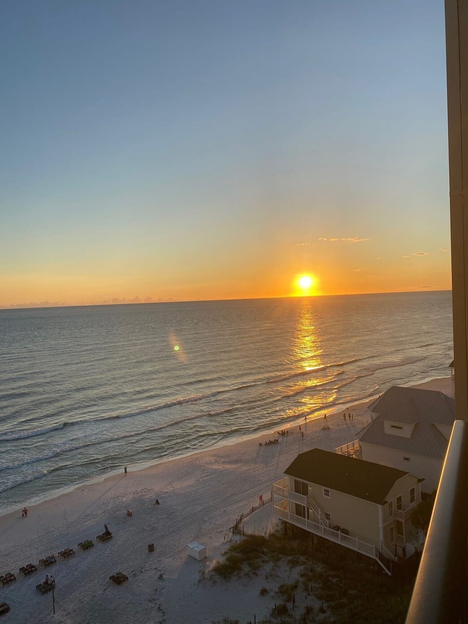 Sunsets are wonderful from the balcony
