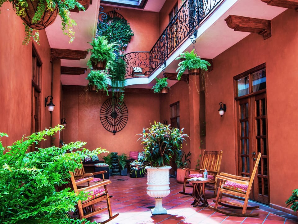 150 years old restored Spanish Courtyard