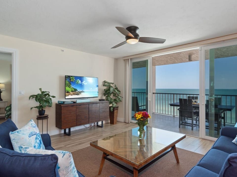Living Room With Gulf Views