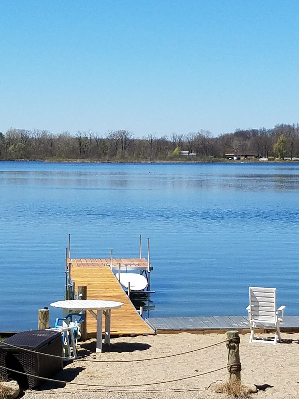Enjoy watching the fish from the dock or take a dip! 