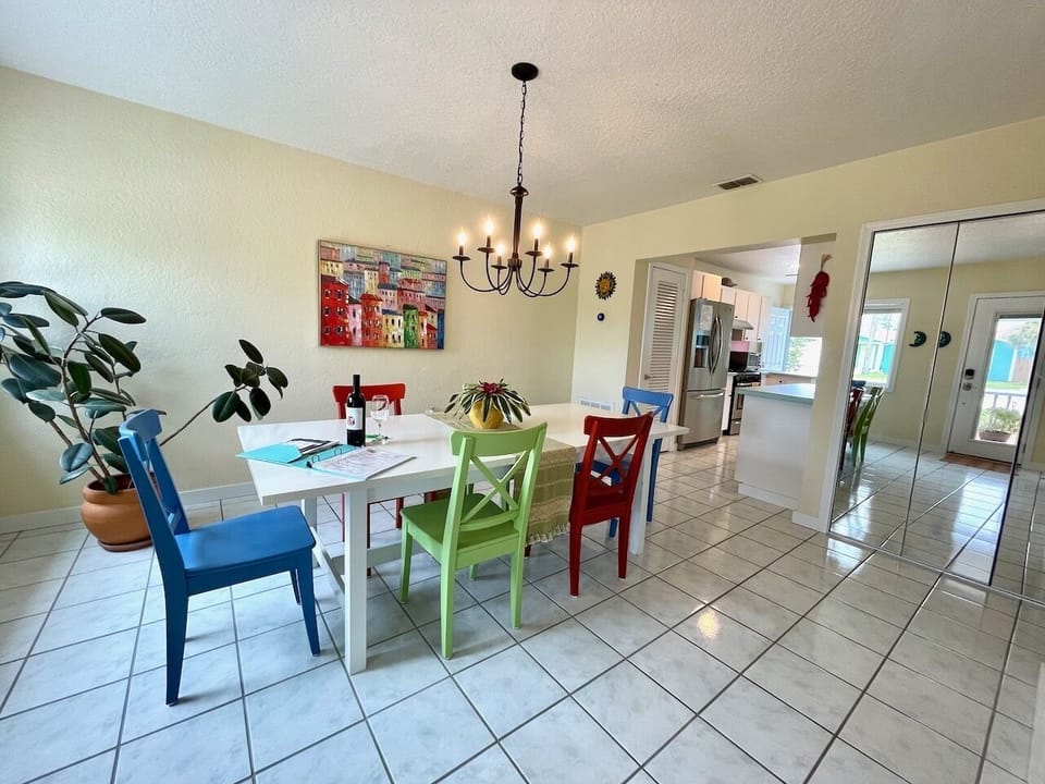 Bright and Colorful Dining Room