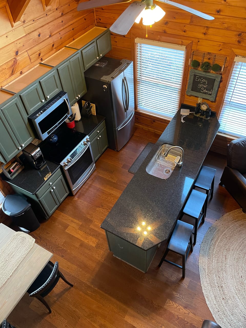 Open concept kitchen 