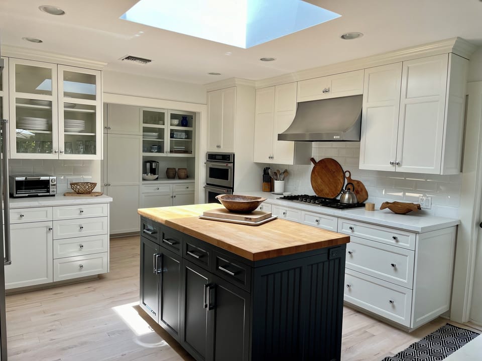Large kitchen with island