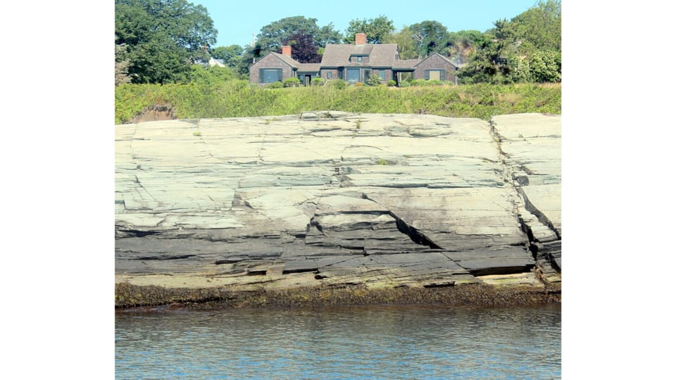 View of our house from the ocean