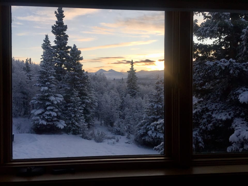 View from small bedroom. 