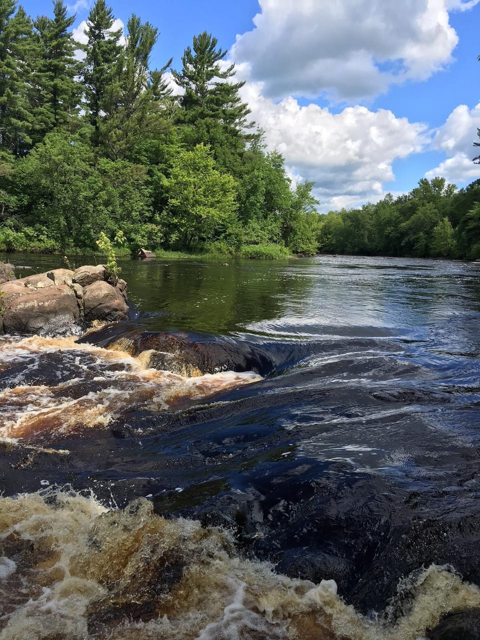 One of the many hiking trails to the Flambeau River. 