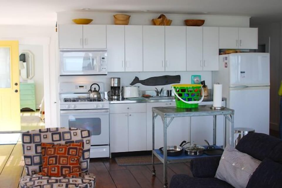 First floor kitchen/living area.