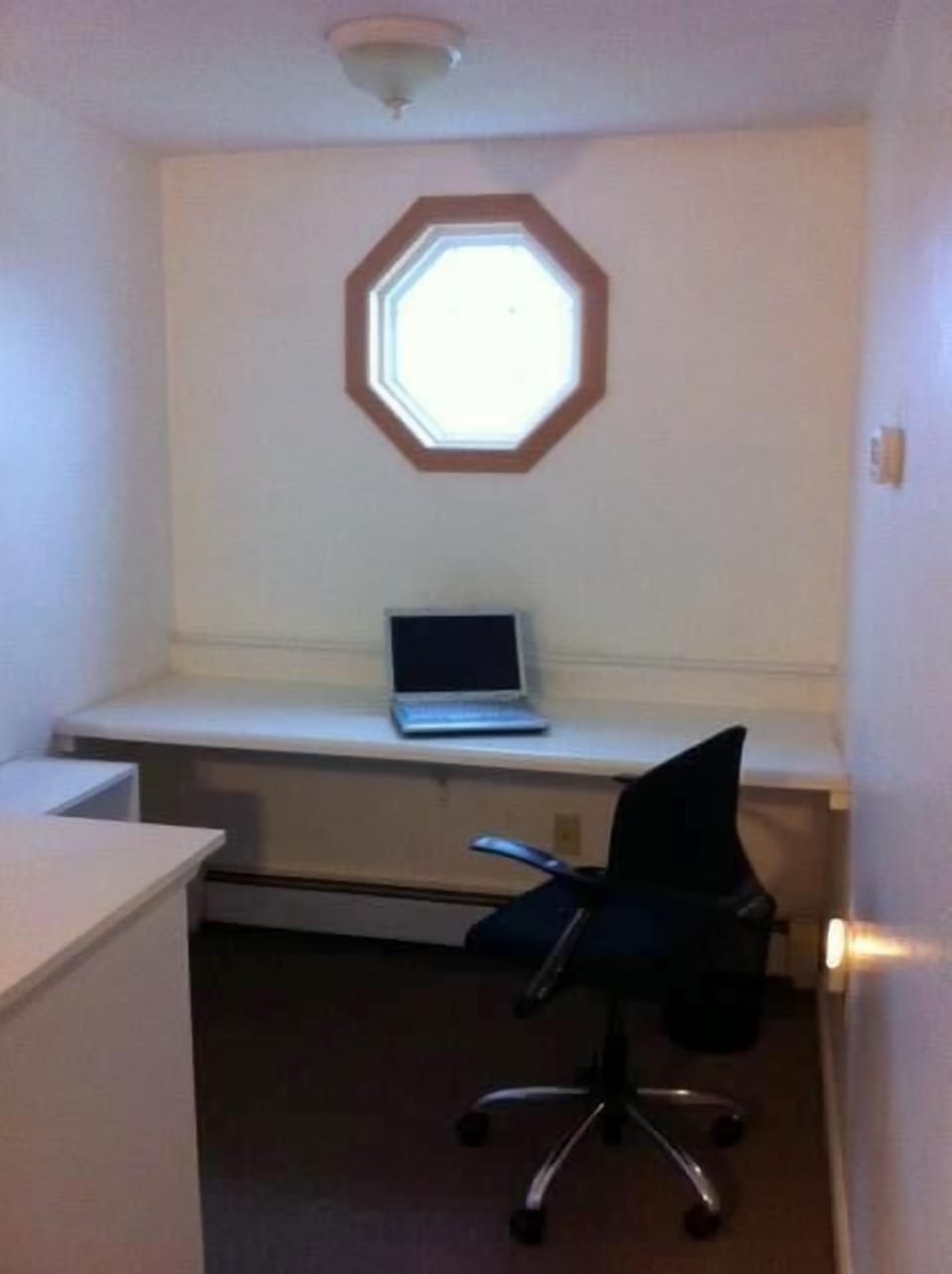 Upstairs hallway- with skylight and convenient extra desk
