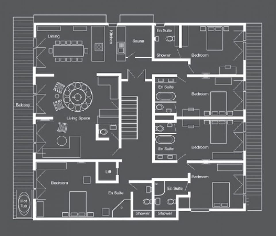 The Zermatt Lodge -Floor plans