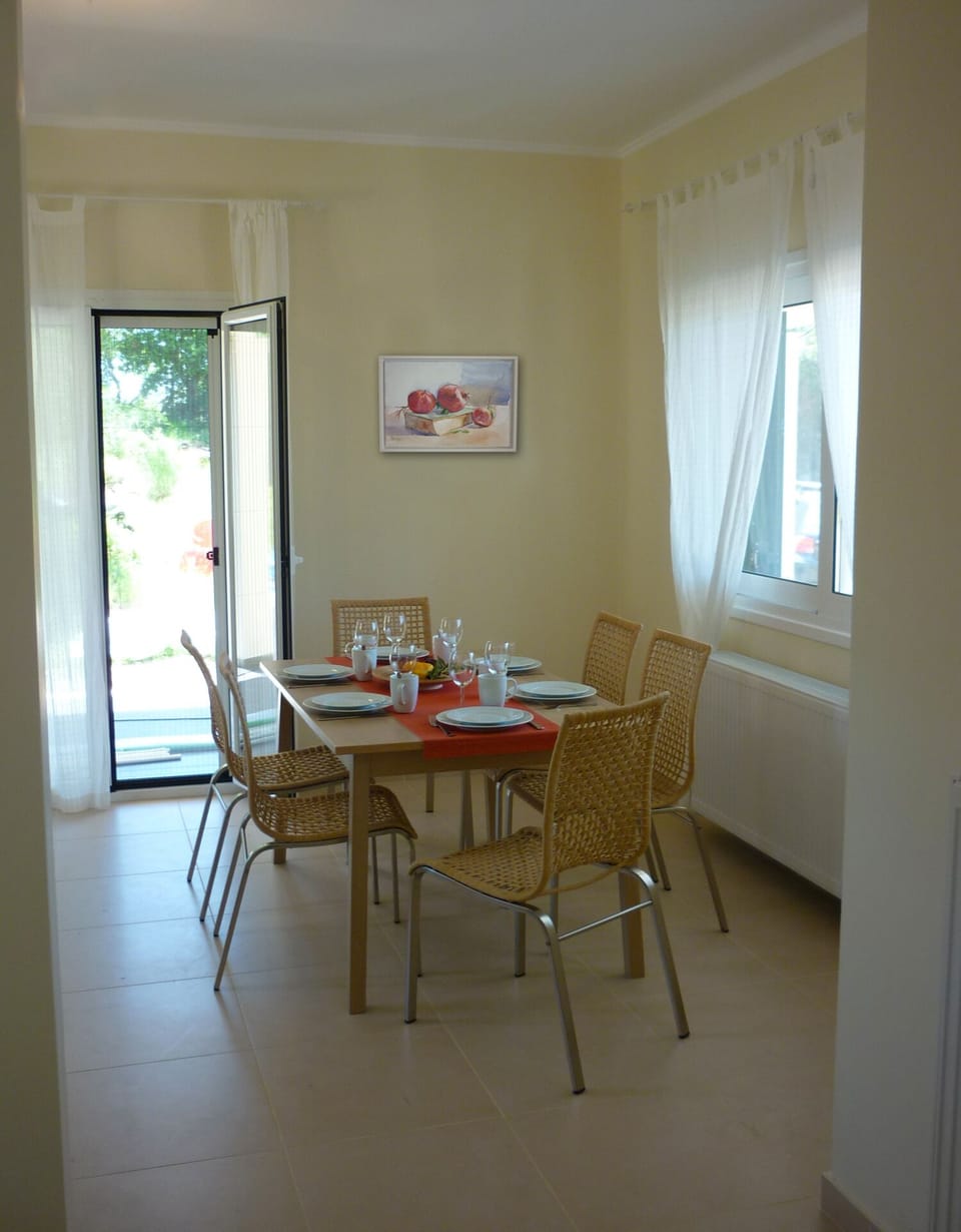Dining in kitchen