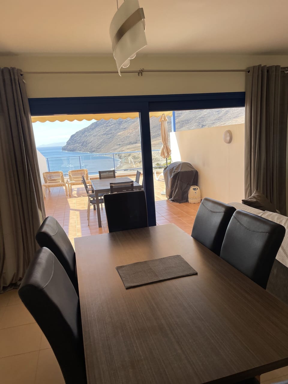 Living room leading directly to the terrace.