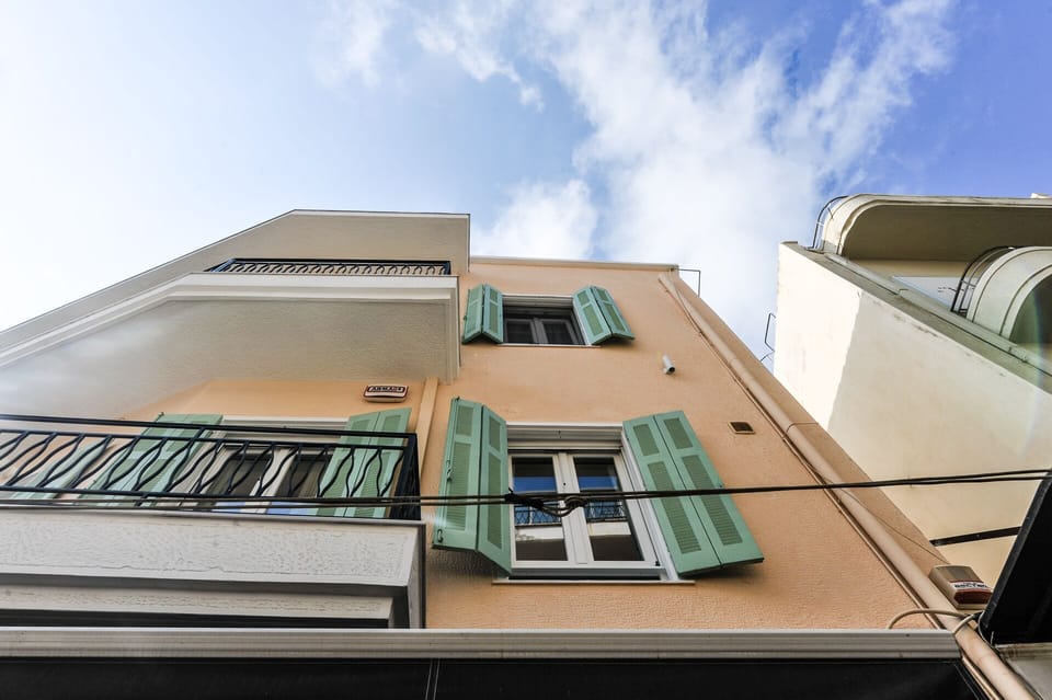 The apartment is located on the first floor.