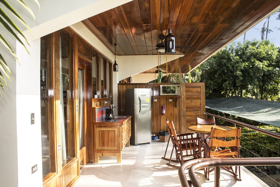 Charming Outdoor Kitchenette and Balcony 