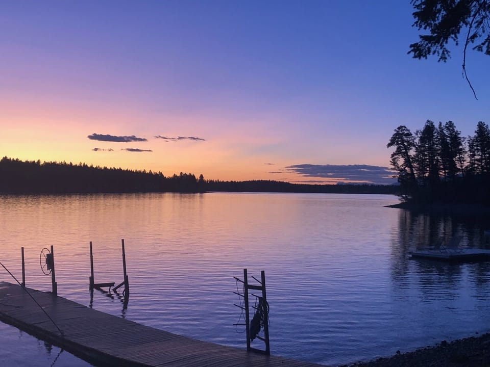Sunset on Lake Blaine