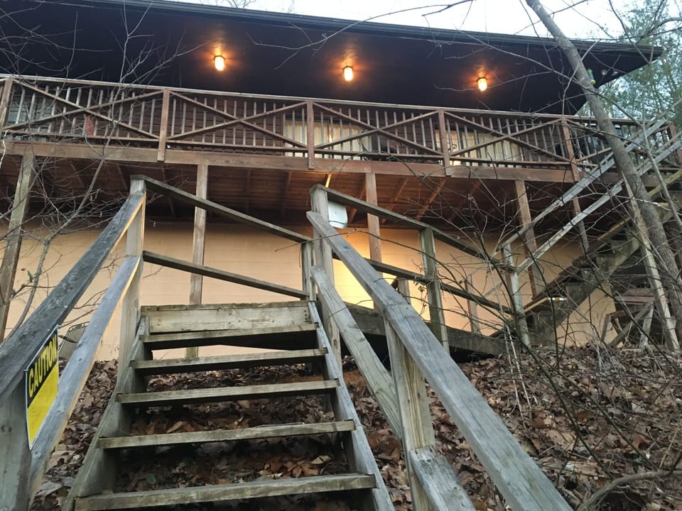 Top of stairway from dock/lake- (be aware there are alot of stairs to the dock)