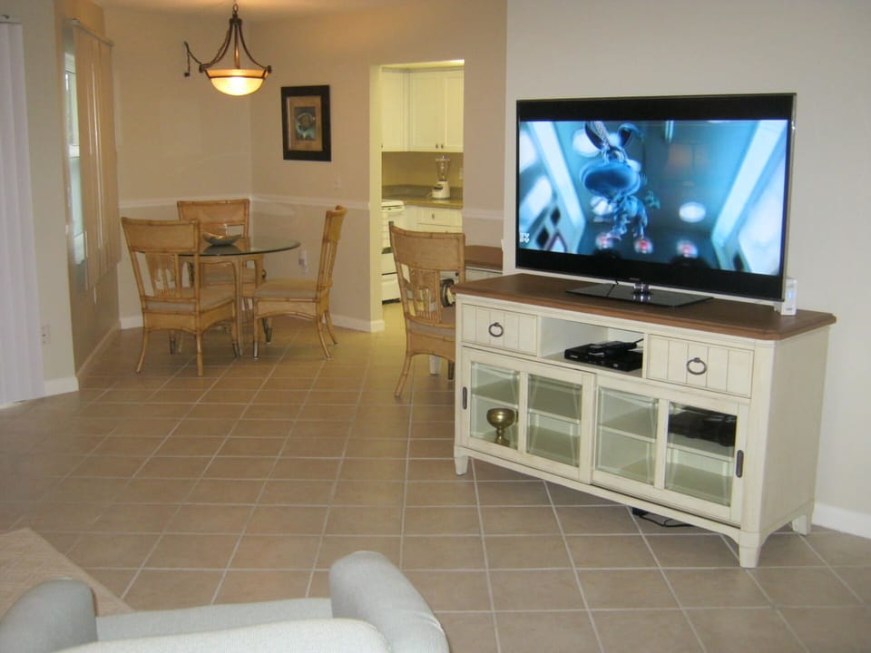 Living and dining area.