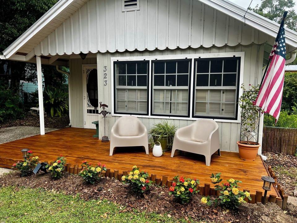 Deck to enjoy your favorite beverage.