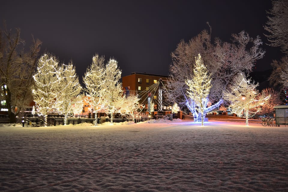 Along Clear Creek & Parfet Park during the holiday light season.