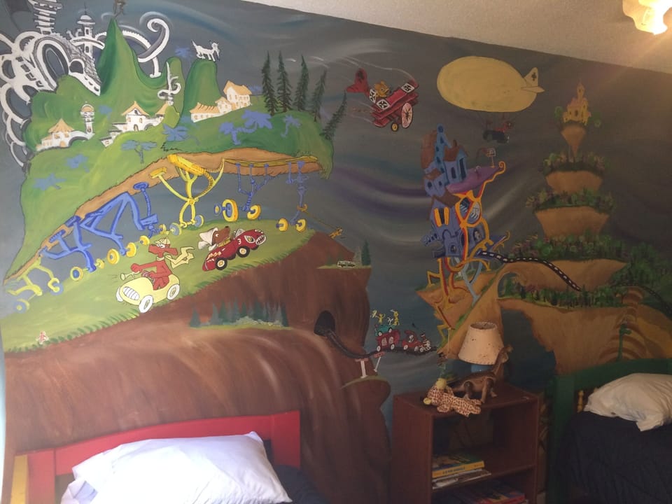 upstairs kids bedroom - double twin beds