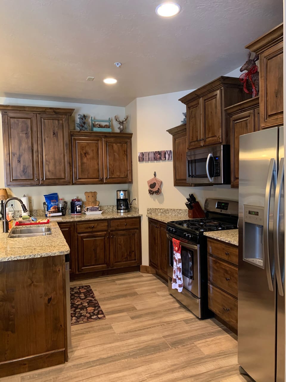 Spacious, full-kitchen w/everything you need to make your own meals!  