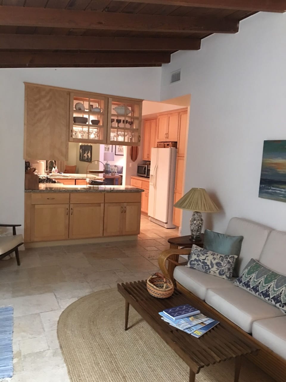 View from front room to Kitchen