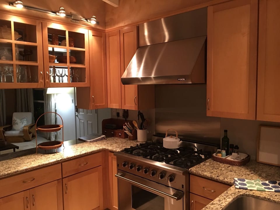 kitchen with NXR Range and Hood and everything needed