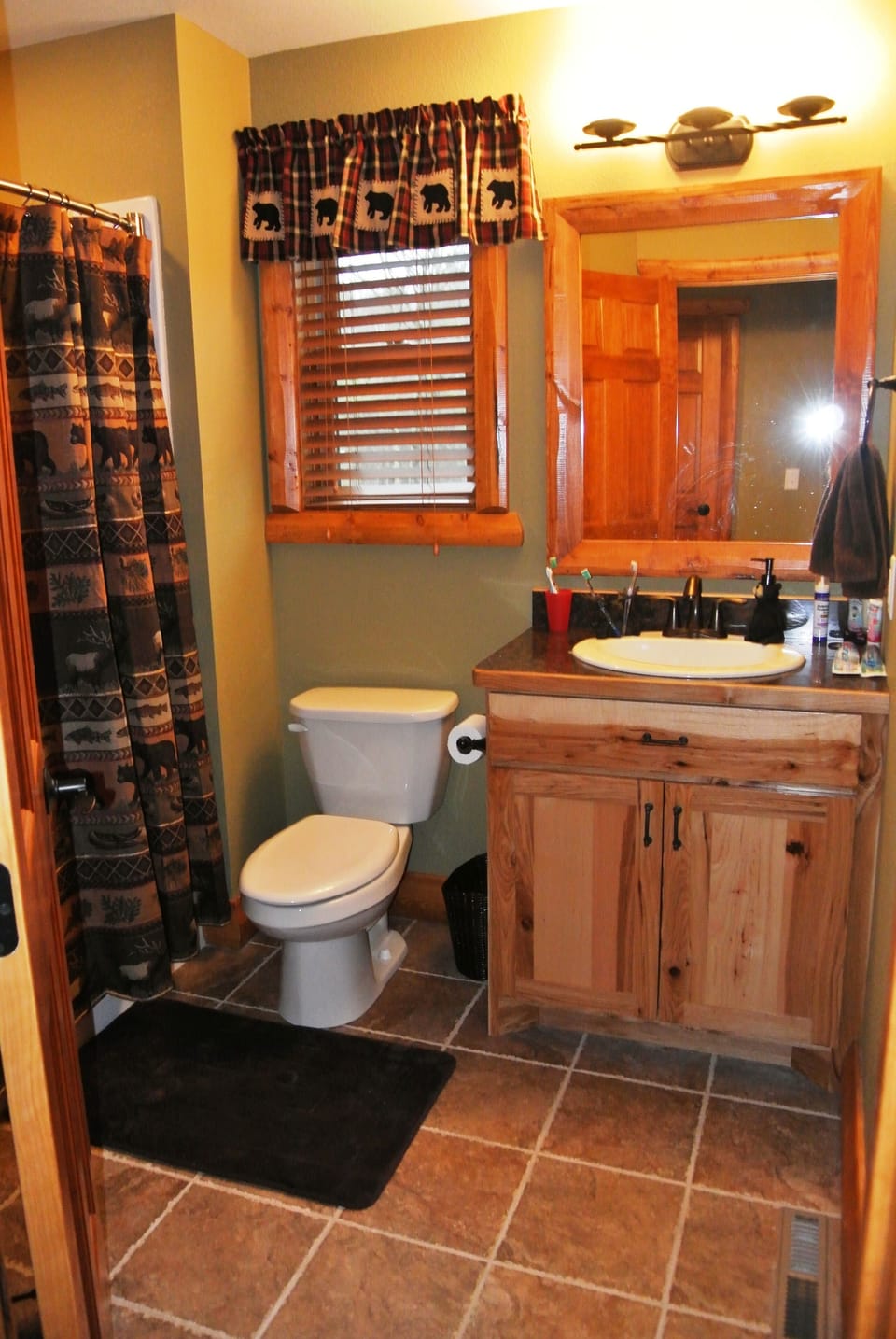 Bathroom # 2 on 2nd floor: walk-in shower.  Shared by bedrooms 2 and 3.