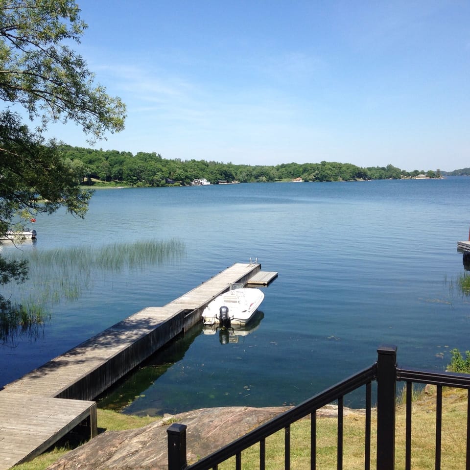 View of Dock from cottage deck