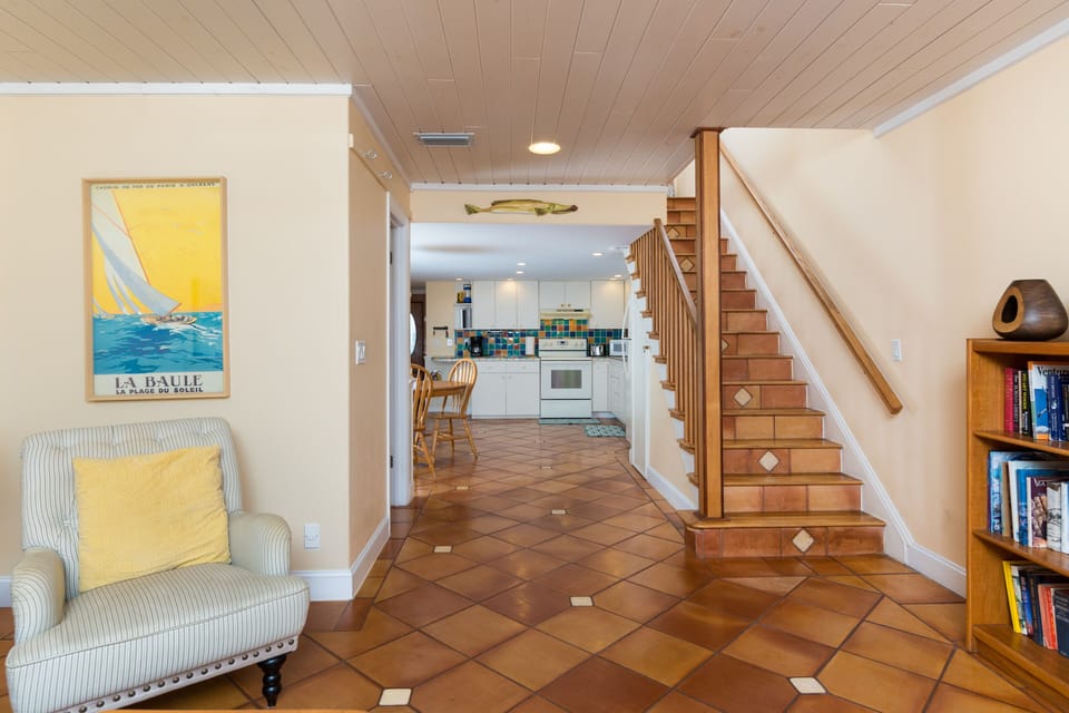 Looking from the garden.