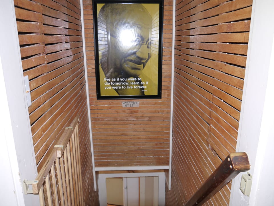 top of stairs looking down