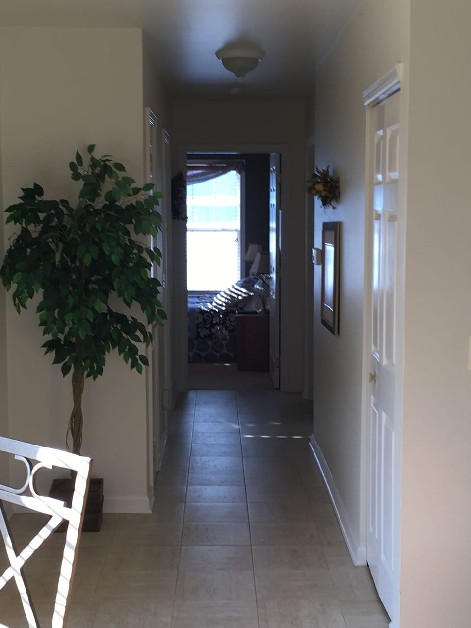 Main bath and two bedrooms off hallway