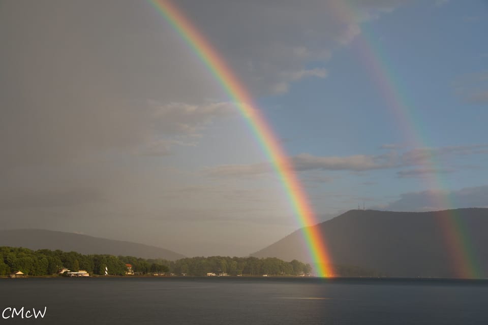 Even a little rain brings beauty to our view at SML!