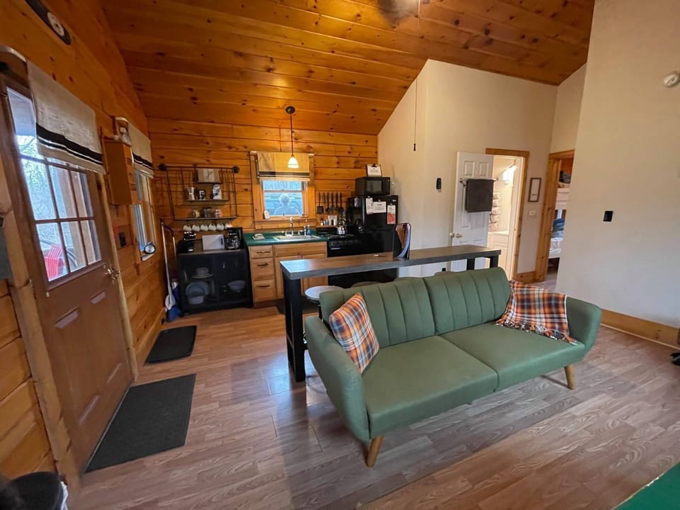 Kitchen and sitting area