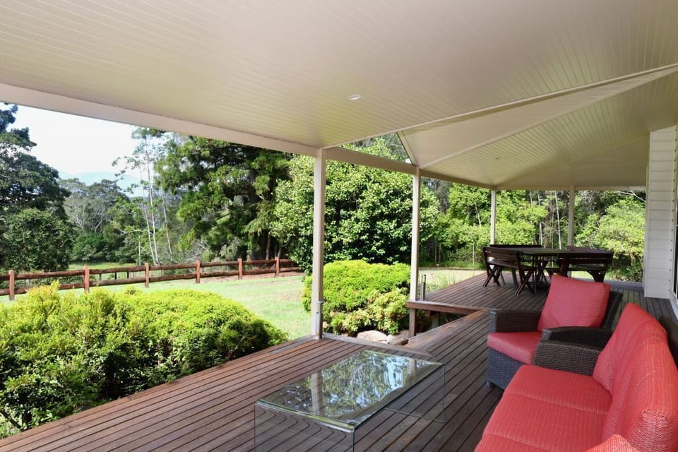 Large covered deck
