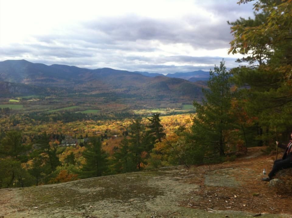 View from ledges on private trail