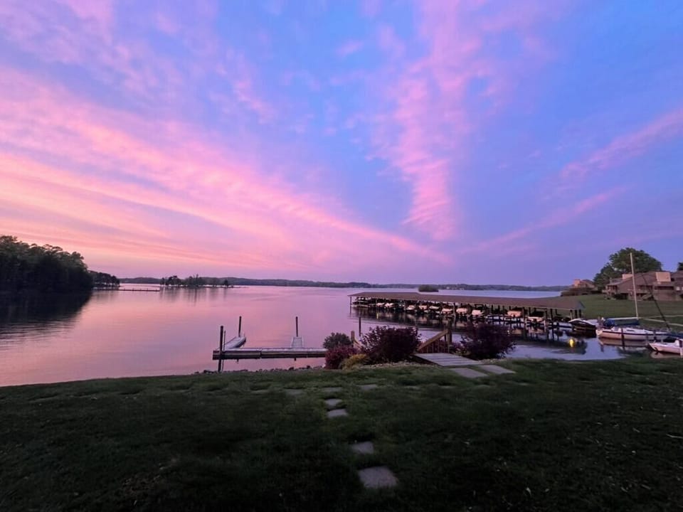 Beautiful colored skies at sunrise and sunset