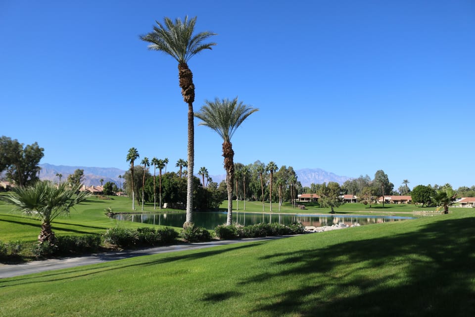 View of golf course with Mountain View’s 