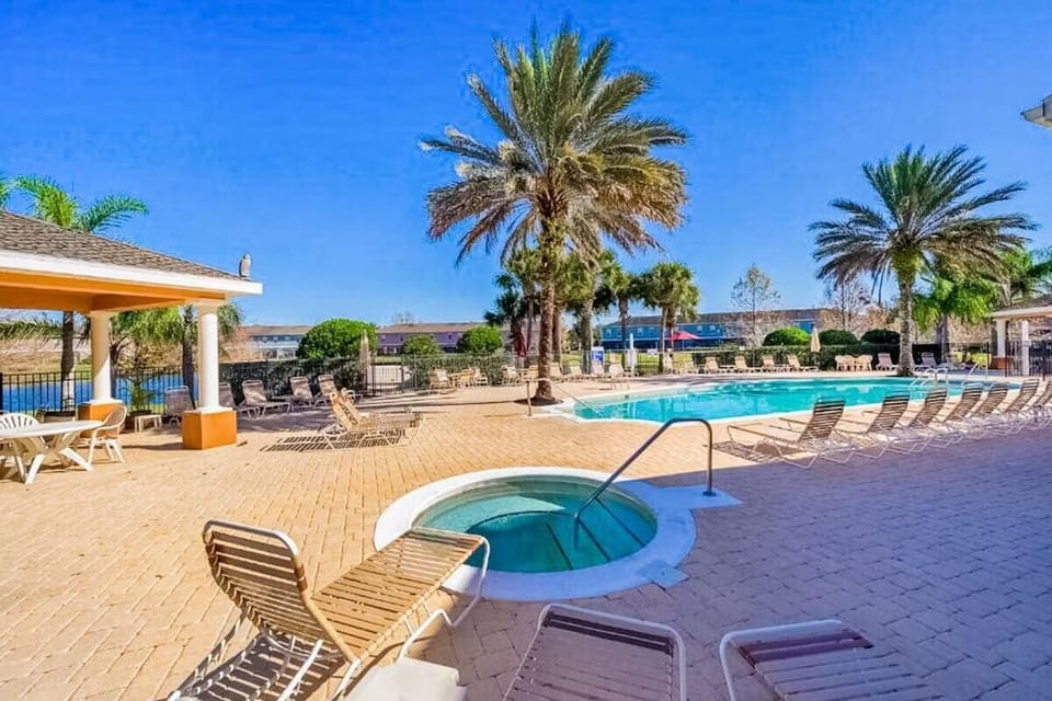 Community heated pool and spa