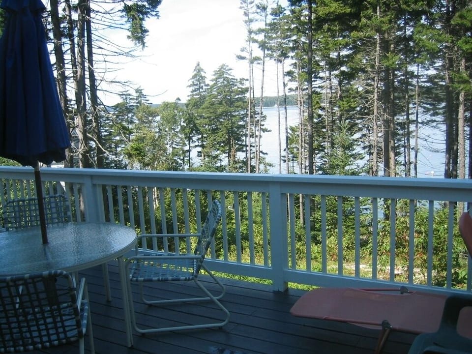 View from deck twd Muscongus Bay & Bremen Island