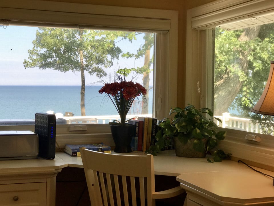 Office area overlooking the water!