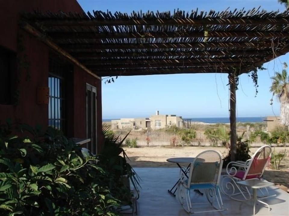 Lower patio with ocean view